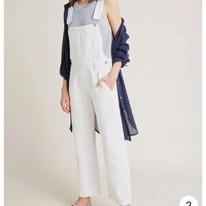 Citizens of Humanity white denim overalls size small